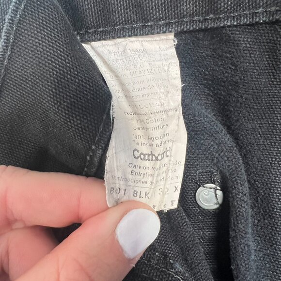 Carhartt Distressed Black Utility Pants - Paint Splattered - Picture 6 of 6